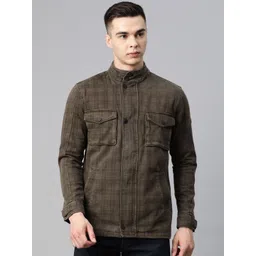 Pierre Carlo Men Checked Open Front Jacket-picture-31