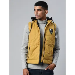 Pierre Carlo Men Mustard Yellow Padded Jacket-picture-24