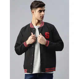 Pierre Carlo Men Typography Varsity Jacket-picture-39