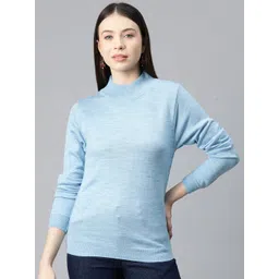 Pierre Carlo Women Solid Acrylic Pullover Sweater-picture-30