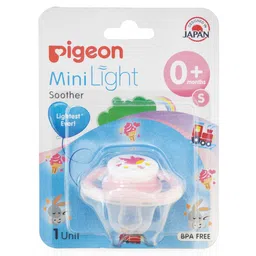 Pigeon Minilight Soother Size Small Bird Print - Pink-picture-24