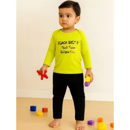 Piku Store Unisex Kids Printed T-shirt with Pyjamas-picture-20