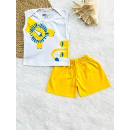 Piku Store Unisex Kids Printed T-shirt with Shorts-picture-27