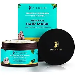 Pilgrim Korean Argan Oil Hair Mask For Dry & Frizzy Hair With White Lotus And Camellia | Hair Mask For Smoothening Hair, Deep Conditioning And Hair Fall Control | For Men & Women | 200Ml, 1 Count-picture-53