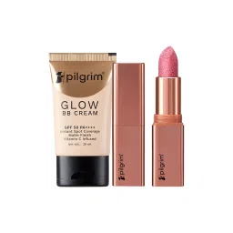 Pilgrim Makeup Duo Glitter Matte My Habibi 07 Lipstick & Beige Glow BB Cream SPF 50 PA++++-picture-15