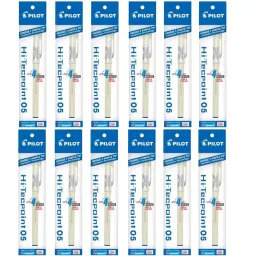 Pilot Black 0.5 mm Tip Size Hi Techpoint Pen 801 (Pack of 12)-picture-39