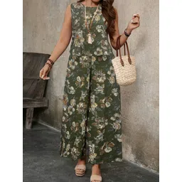 pimu Women Top & Pyjama Set Green Floral Print-picture-22