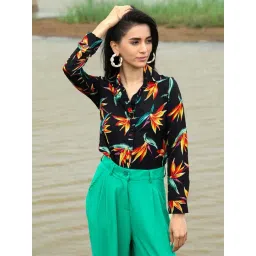 Pinacolada Black Regular Fit Printed Shirt-picture-11