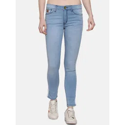 pinacolada Campus Sutra Women Blue Smart Mid-Rise Clean Look Cotton Jeans-picture-25