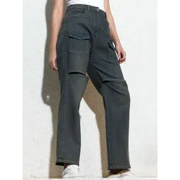 pinacolada Campus Sutra Women Cotton Comfort Relaxed Fit Mid-Rise Light Fade Stretchable Jeans-picture-34