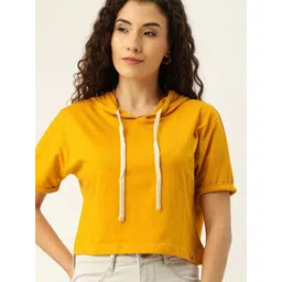 pinacolada Campus Sutra Women Hooded Cotton Crop Top-picture-23