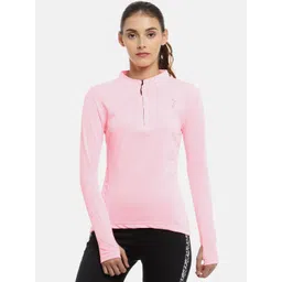 pinacolada Campus Sutra Women Pink Solid High Neck T-shirt-picture-18