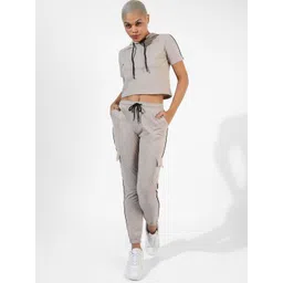 PINACOLADA Contrast Piping Hooded Top & Joggers-picture-27