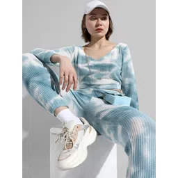 PINACOLADA Dyed Pure Cotton V-Neck Top With Trousers Co-Ords-picture-27