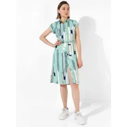 Pinacolada Green Regular Fit Printed Dress-picture-37