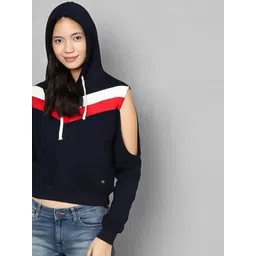 PINACOLADA Women Colourblocked Hooded Sweatshirt-picture-31