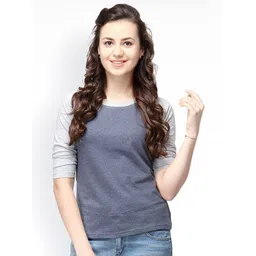 PINACOLADA Women Raglan Sleeves Cotton Casual Top-picture-29