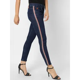 PINACOLADA Women Side-Striped Comfort Skinny Fit Mid-Rise Cotton Denim Jeans-picture-32