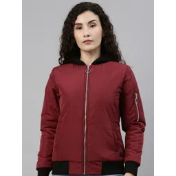 PINACOLADA Women Solid Lightweight Bomber Jacket-picture-30