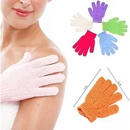 Pindia Set Of 2 Pair Bath Gloves Spa Massage Body Scrubber Cleaner-picture-30