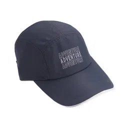 Pine Active Cotton Blend Woven Summer Cap Text Print  Navy Blue - Diameter 52 cm-picture-16