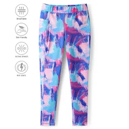 Pine Active Full Length Super Stretch Leggings - Purple & Blue-picture-19
