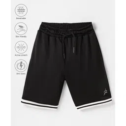 Pine Active Knee Length Solid Shorts - Black-picture-12