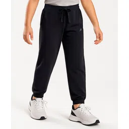 Pine Active Knit Full Length Super Stretch Solid Coloured Track Pant - Black-picture-26
