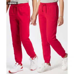 Pine Active Knit Full Length Super Stretch Solid Coloured Track Pant - Red-picture-24