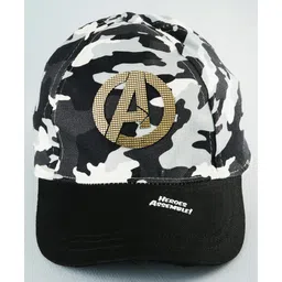 Pine Kids Marvel 100% Cotton Summer Cap With Avengers Print Black - Diameter 53 cm image 3
