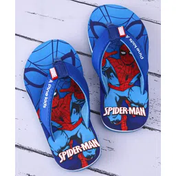 Pine Kids Marvel Slip On Flip Flops with Spider Man Print - Blue-picture-11
