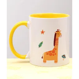 Pine Kids Ceramic Mug Lion Print Yellow - 330 ml image 4