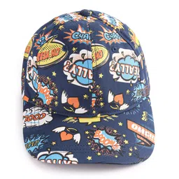 Pine Kids  Cotton Baseball Cap Text Print Jet Black - Diameter 17.5 cm-picture-26