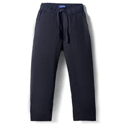 Pine Kids Cotton Elastane Woven Full Length Solid Colour Trouser Pant - Black-picture-30