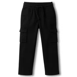 Pine Kids Cotton Elastane Woven Full Length Trouser Pant - Black-picture-26