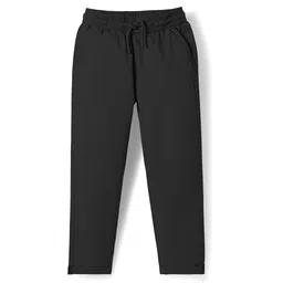 Pine Kids Cotton Woven Full Length Solid Color Trouser - Black-picture-20
