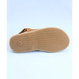 Pine Kids Cross Toe Sandals - Beige & Golden image 5