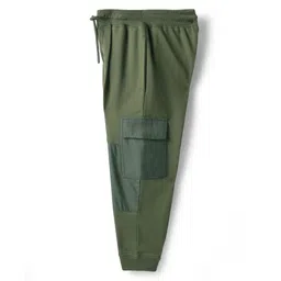 Pine Kids Knit Full Length Solid Color Lounge Pants - Olive Green image 3