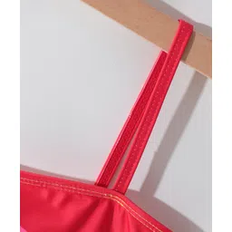 Pine Kids One Shoulder Sleeveless Striped  V Cut Swimsuit - Multicolor image 5