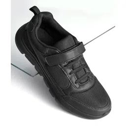 Pine Kids School Shoes with Velcro Closure -  Black-picture-25