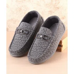 Pine Kids Slip On Formal Loafer Shoes - Grey-picture-23