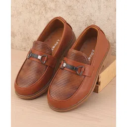 Pine Kids Slip On  Loafer Shoes - Brown-picture-14