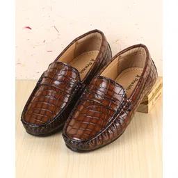 Pine Kids  Slip On Loafer Shoes -  Brown-image-46