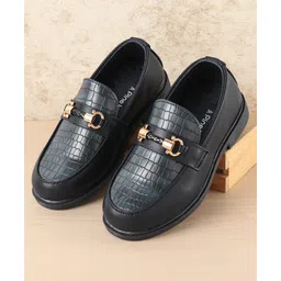 Pine Kids Slip On Party Wear Loafers - Blue-image-13