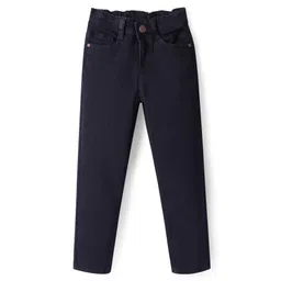 Pine Kids Woven Ankle Length Solid Denim Jeans - Black-picture-20
