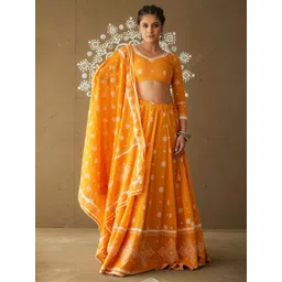 PINK CACTII Printed Ready to Wear Lehenga & Blouse With Dupatta-picture-42