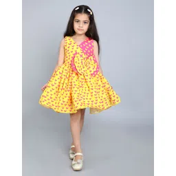 Pink Chick Print Fit & Flare Dress-picture-32