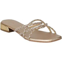 pink leaf Women’s Dazzle Evening Sandals-picture-49