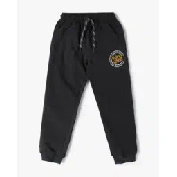 pink n blue Boys Typographic Print Joggers-picture-14