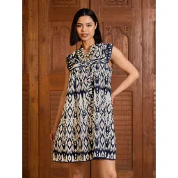 Pink Paprika by SASSAFRAS Women Abstract Printed Fit & Flare Dress image 1